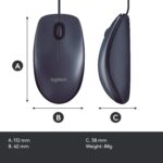 LOGITECH B100 Wired Mouse - Image 7