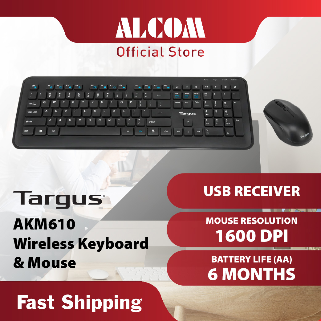 akm610 TARGUS AKM610 Wireless Keyboard & Mouse Combo - Image 1