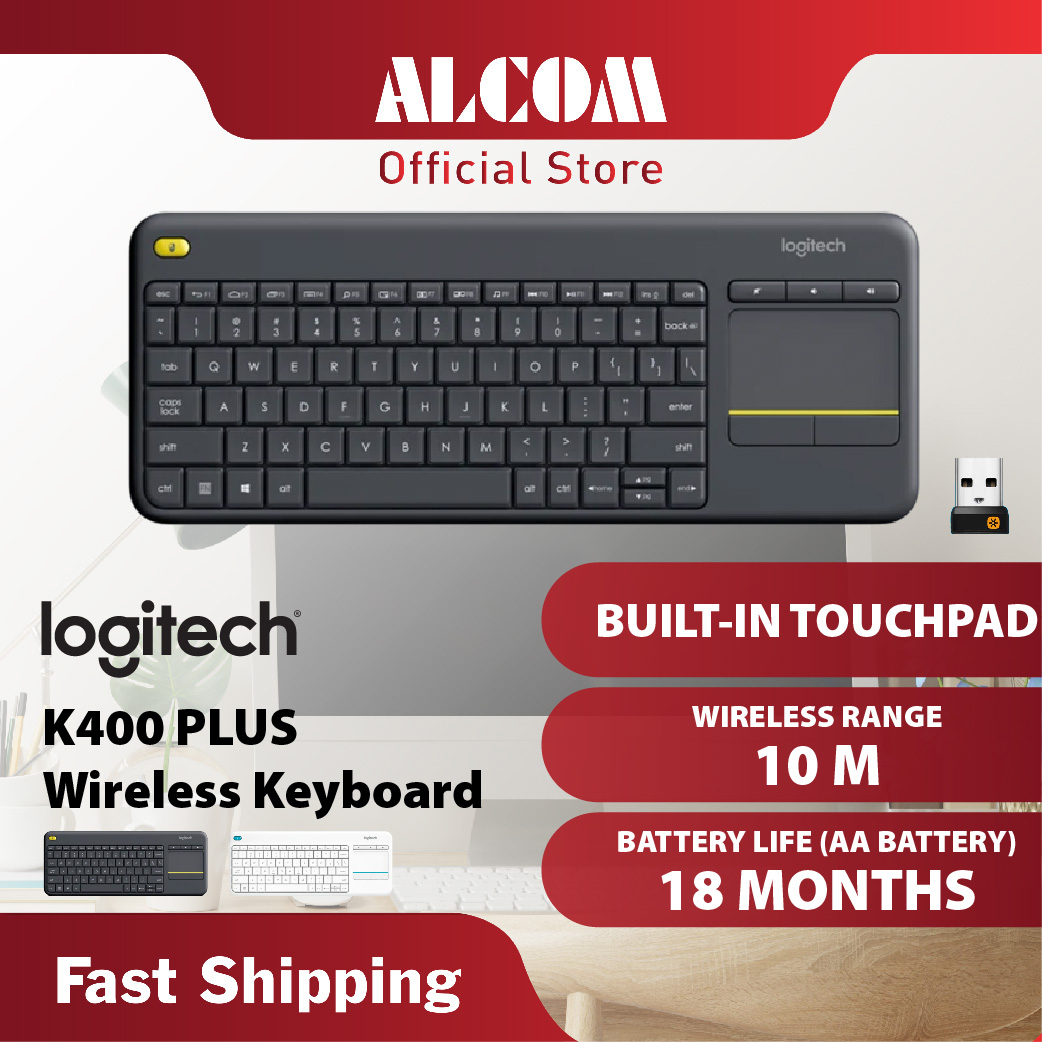 k400 LOGITECH K400 PLUS Wireless Keyboard - Image 1