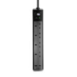 TARGUS APS10AP 4 Outlet 2 USB Extension Socket - Image 5