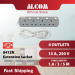 UMS 8413-N 4 Gang Extension Socket