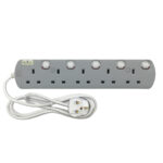 UMS 8513-N 5 Gang Extension Socket - Image 2