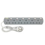 UMS 8613-N 6 Gang Extension Socket - Image 2