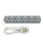 UMS 8513-N 5 Gang Extension Socket - Image 4
