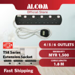 UMS TS Series 4,5,6 Gang, 2 USB Extension Socket