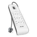 BELKIN BSV604SA2M 6 Gang, 2 USB Surge Extension - Image 2