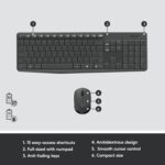 LOGITECH MK235 Wireless Keyboard & Mouse Combo - Image 6