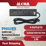PHILIPS CHP3143 4 Gang Extension Socket